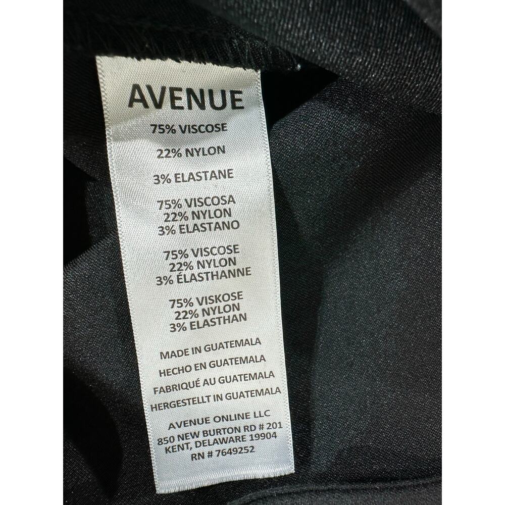 Avenue Ankle Pants Size 26 (47x26.5) Black Stretch High Rise Classic Dressy - Picture 5 of 12